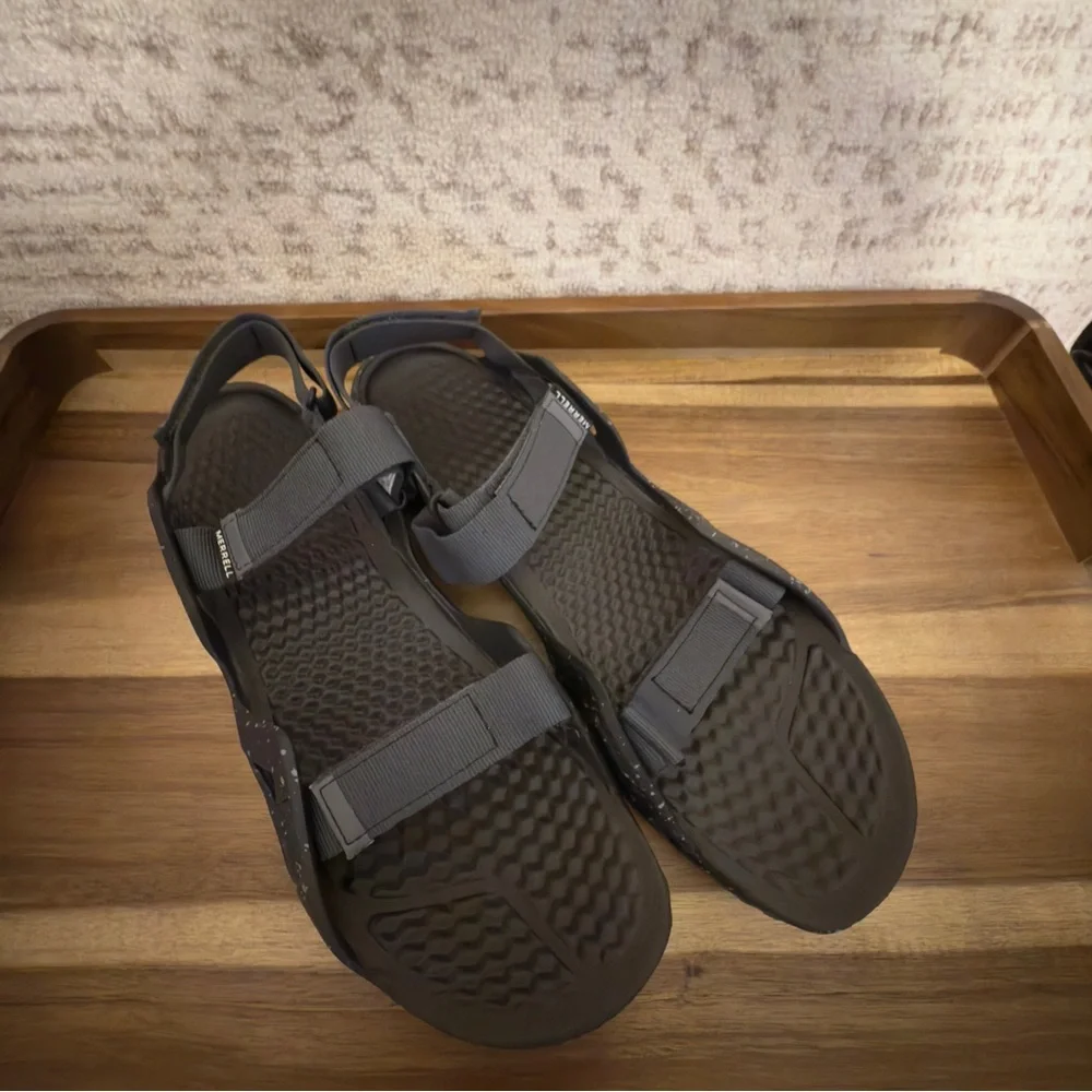 NWOT Men's Merrell Speed Fusion Sport RMX sandals in Black, Size 13 - Picture 2 of 8